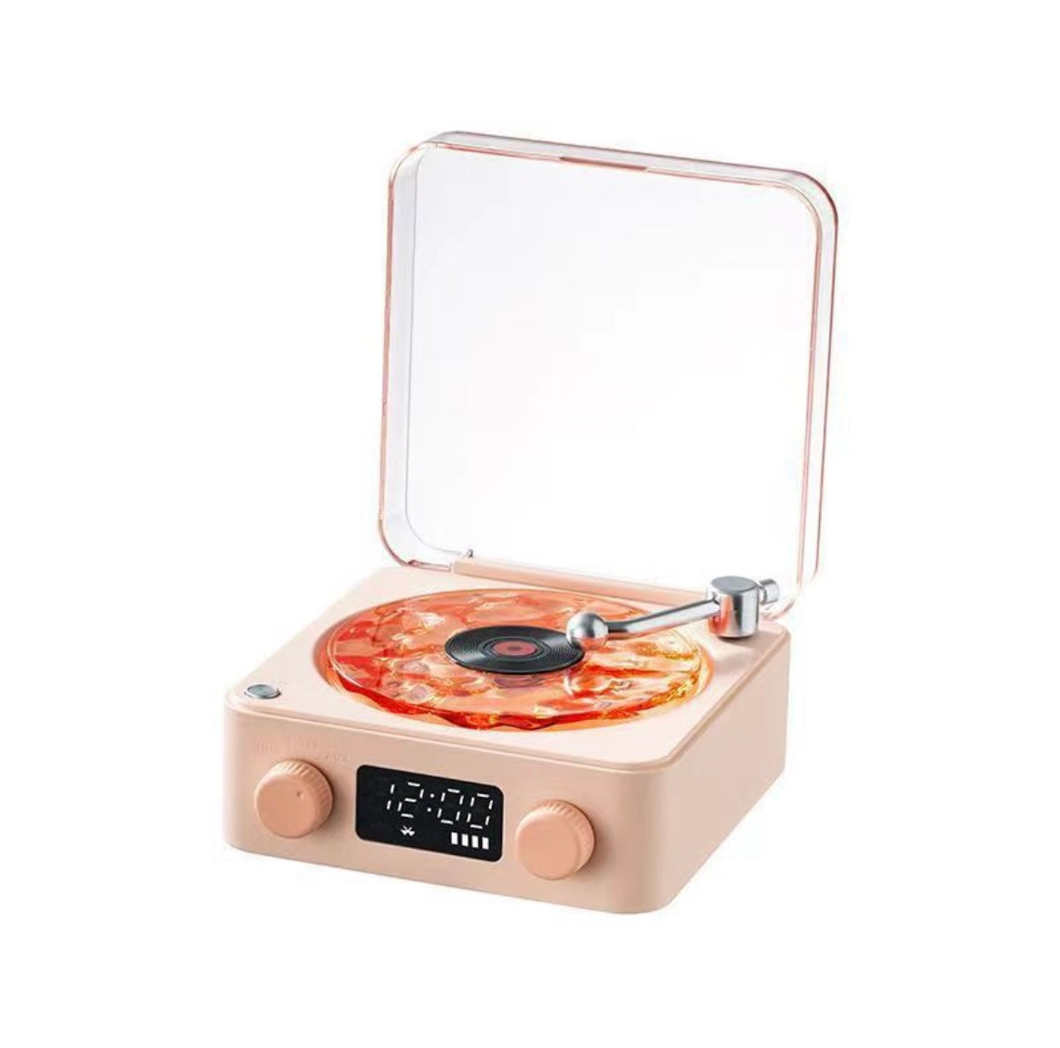 WaveLoom™️ 置き時計＆癒しBluetoothレコード風スピーカー